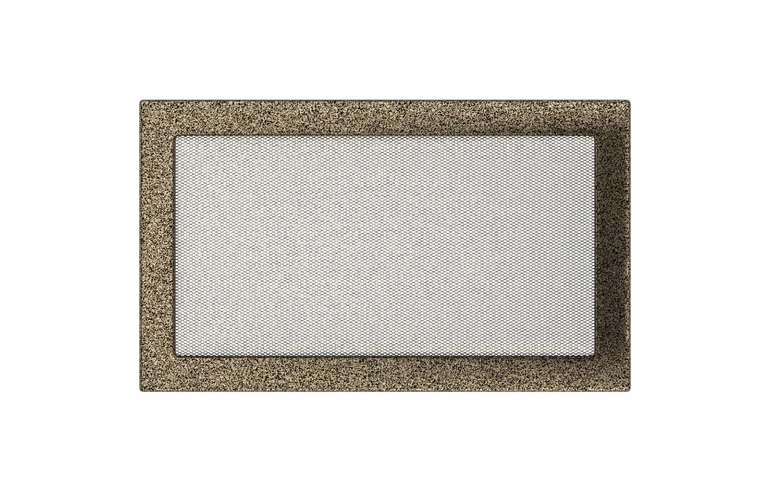 Решетка вентиляционная Чёрная-Латунь 22x37