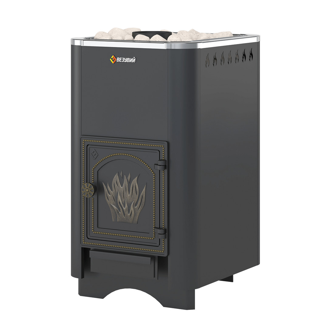 Печь для бани Везувий Русичъ 22 антрацит (ДТ-4) без выноса - 0min