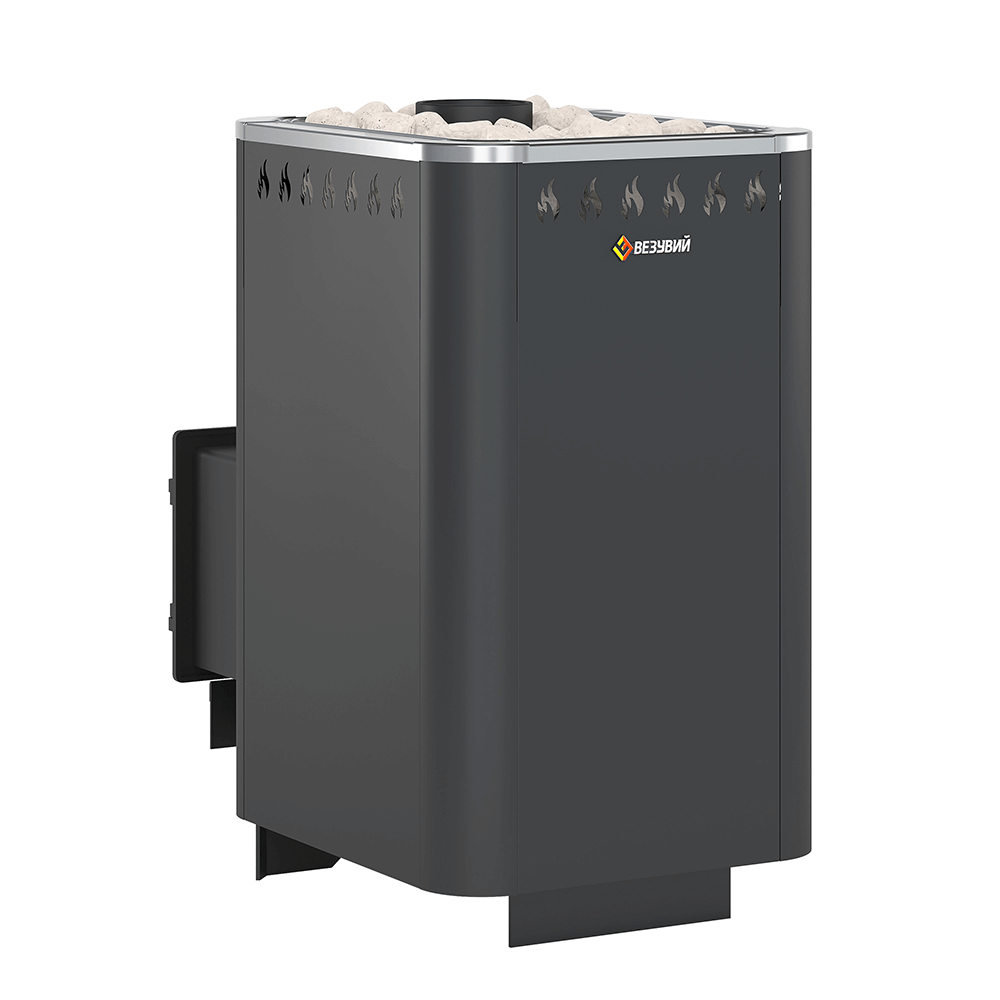 Печь для бани Везувий Русичъ 22 антрацит (ДТ-4С) - 1min