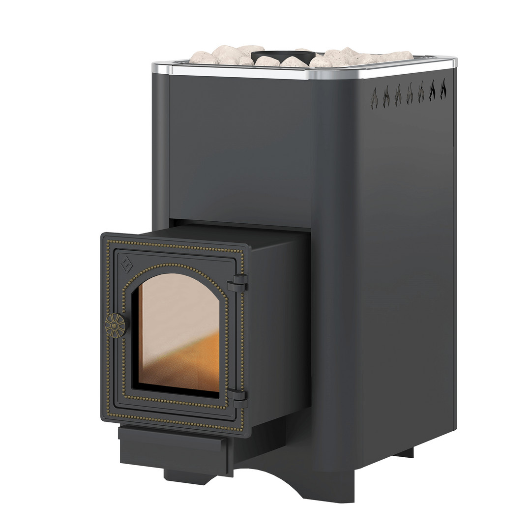 Печь для бани Везувий Русичъ 22 антрацит (ДТ-4С) - 0min