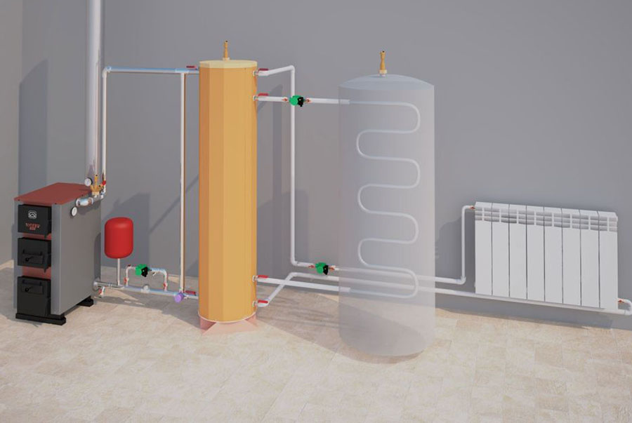 Емкостной гидравлический разделитель (120л-400л) - 2min