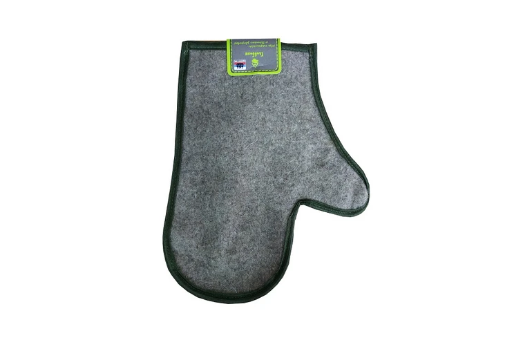 Рукавица для бани черная