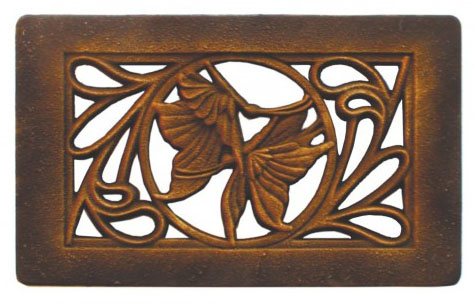 Решетка вентиляционная каминная РВ-1-7 (250х140) - 4min