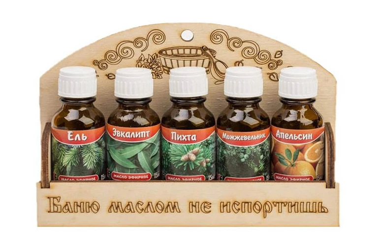 Набор эфирных масел для бани Баню маслом не испортишь