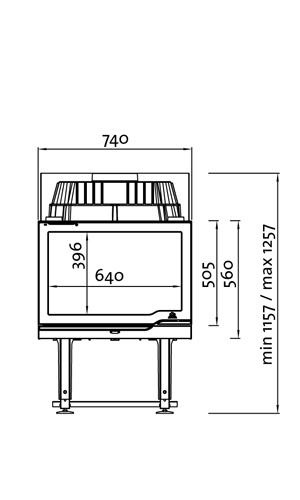 Каминная топка Jotul I 570 FLAT - 1