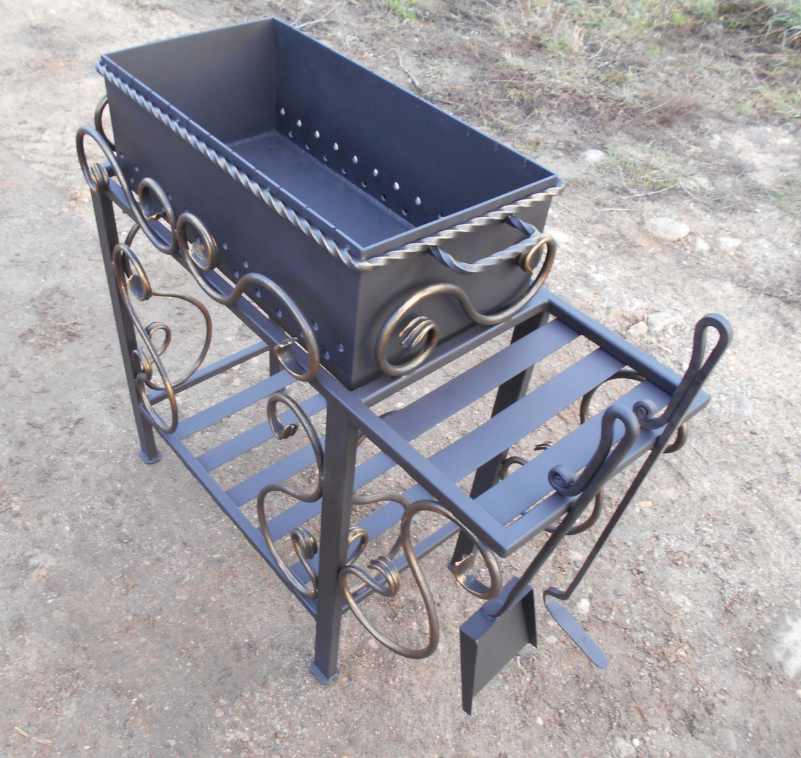 Кованый мангал НОРТ, сталь 5 мм - 3min