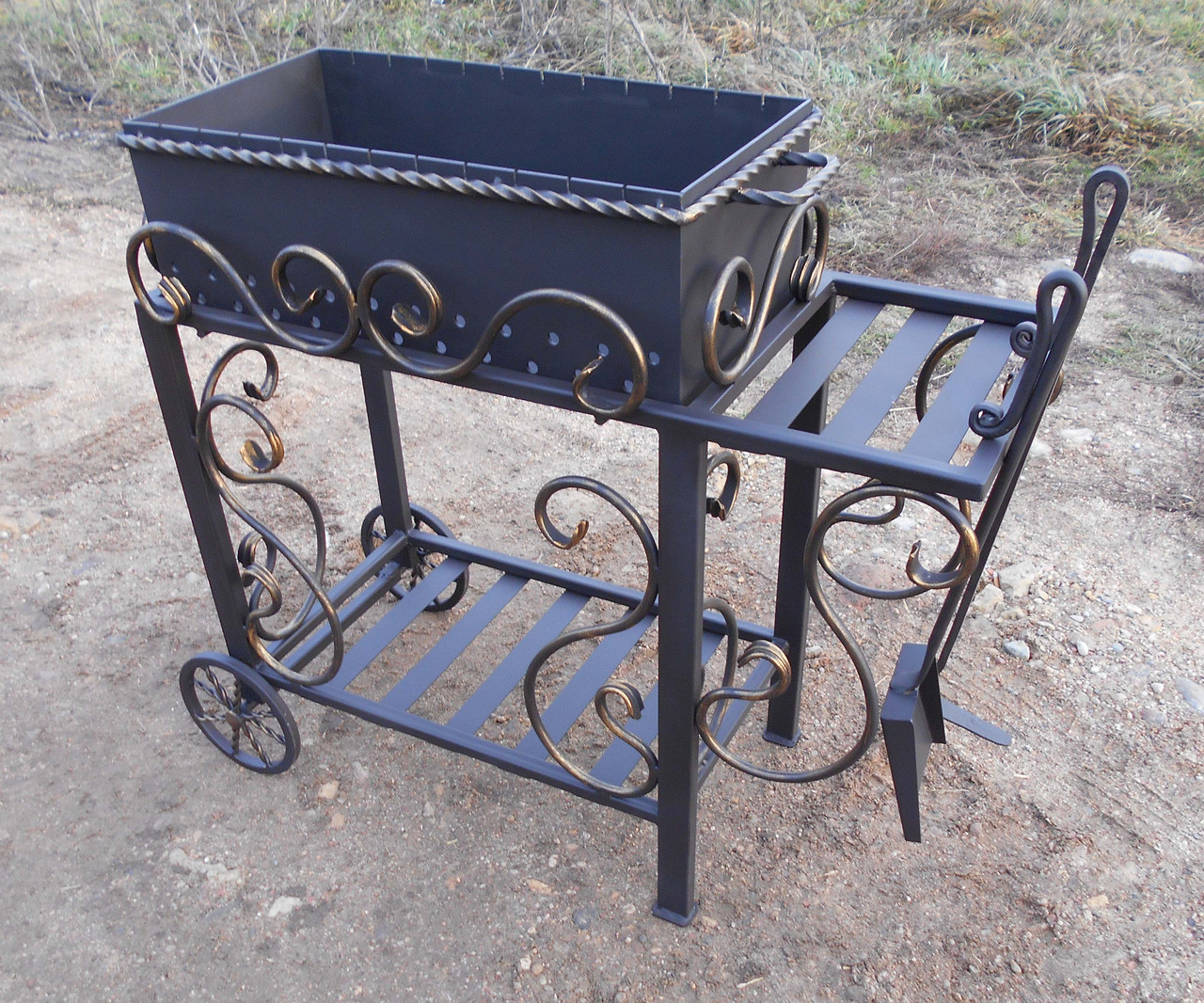 Кованый мангал НОРТ-3, сталь 5 мм - 1min