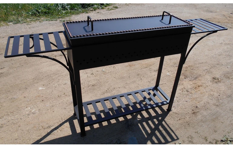 Мангал ПРОФИ-1, сталь 6 мм, длина 100 см