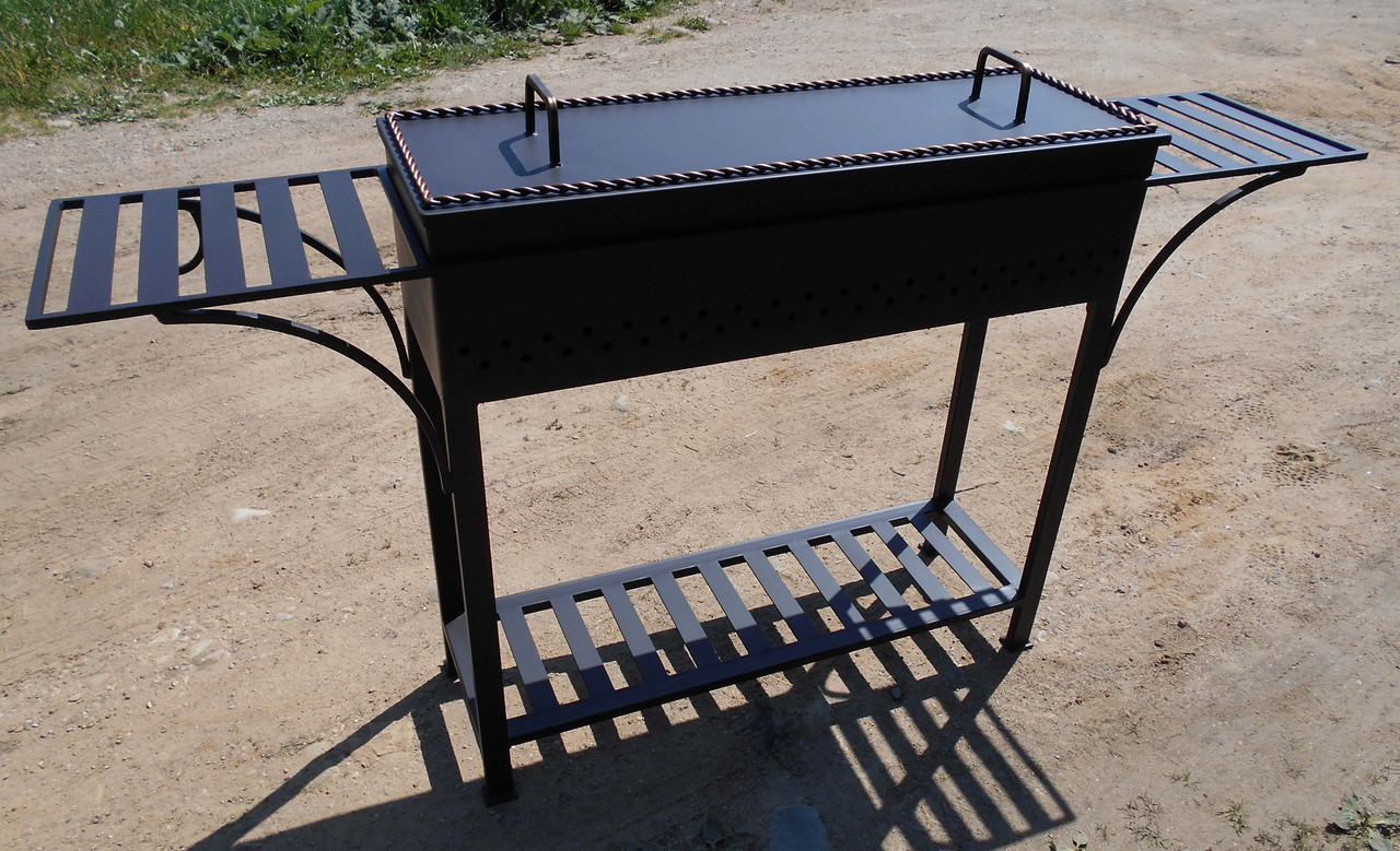 Мангал ПРОФИ-1, сталь 6 мм, длина 100 см - 0min