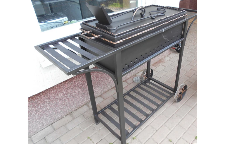 Мангал ПРОФИ-4 сталь 6 мм, длина 80 см