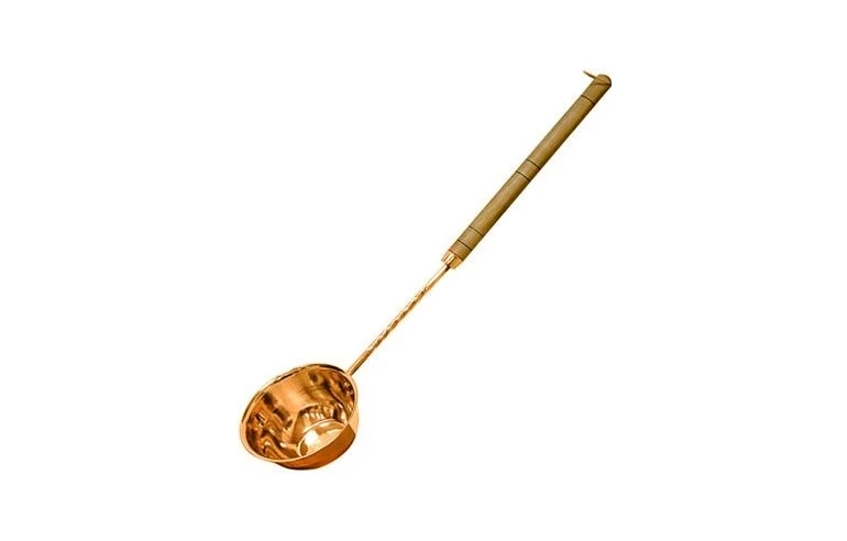 Черпак Добрыня медь/латунь 60см