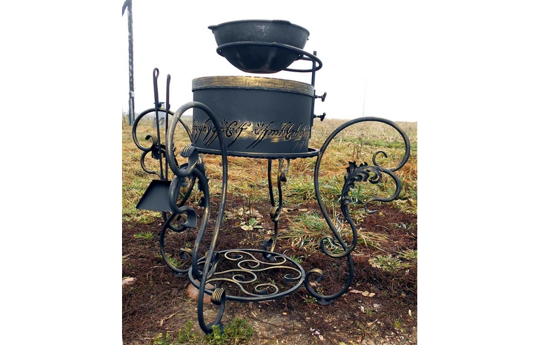 Мангал 4 в 1 (Мангал, кострище, барбекю, очаг) 43х25 см