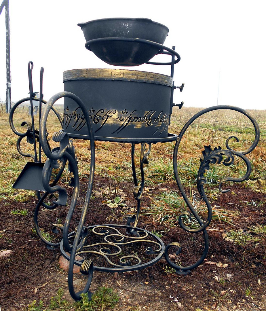 Мангал 4 в 1 (Мангал, кострище, барбекю, очаг) 43х25 см - 0min