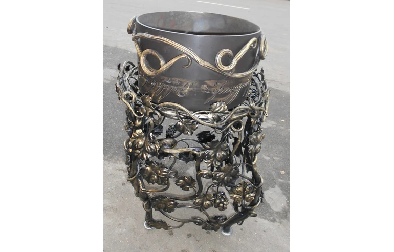 Мангал-Кострище ВИНОГРАДНАЯ ЛОЗА дно 10 мм, стенки 5 мм