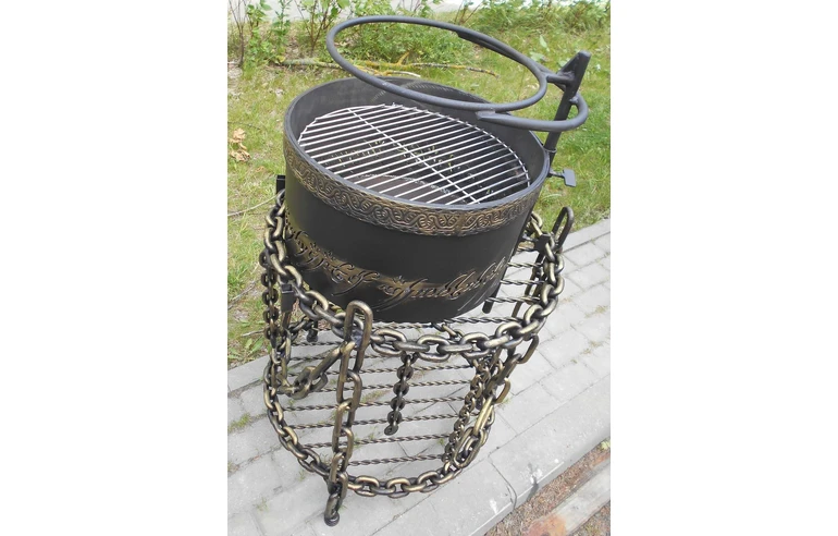 Мангал 4 в 1 (кострище, барбекю, очаг), сталь 5 мм