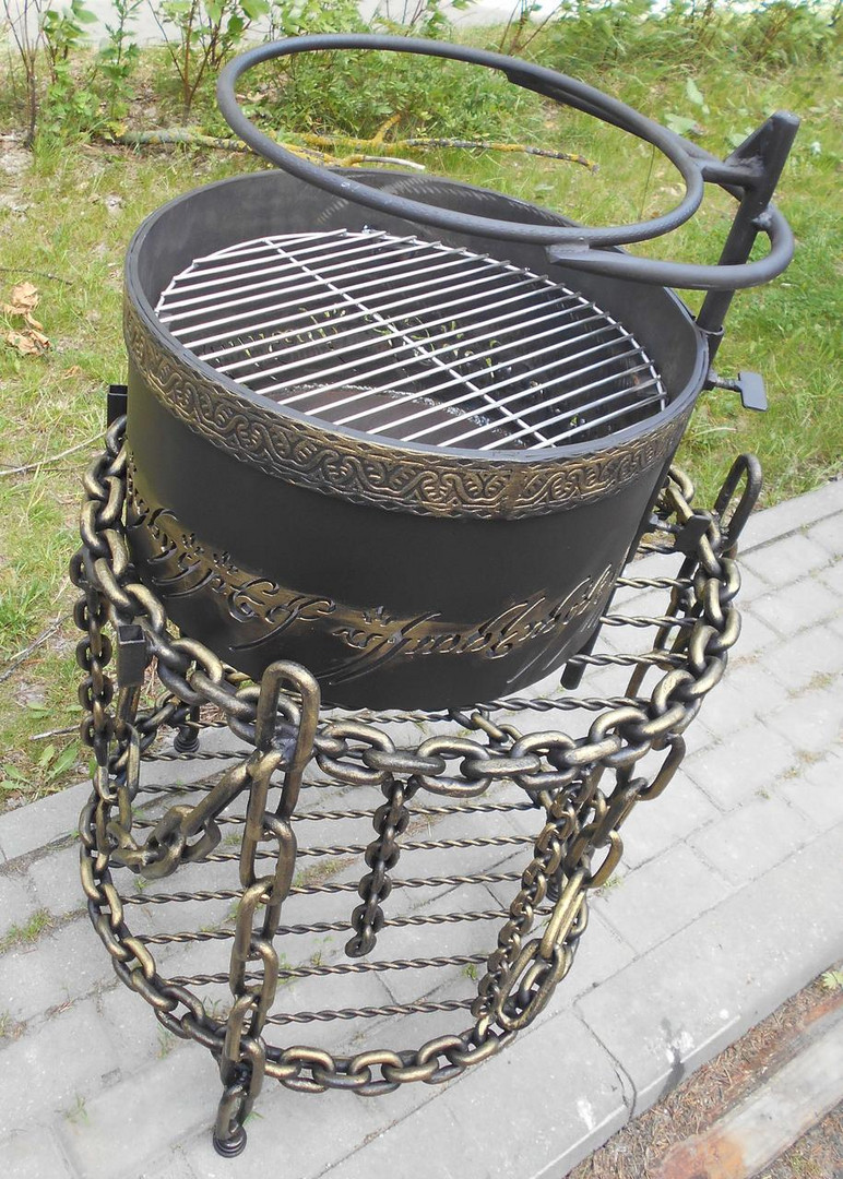 Мангал 4 в 1 (кострище, барбекю, очаг), сталь 5 мм - 0min