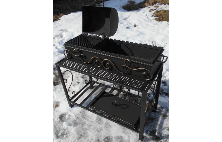 Гриль-барбекю-мангал Комби-Практик, сталь 5 мм