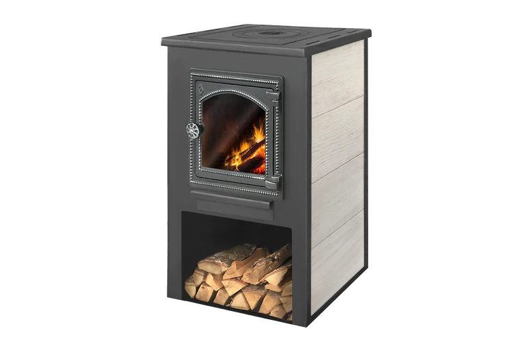 Печь-камин ЭТНА (ДТ-4С) с плитой