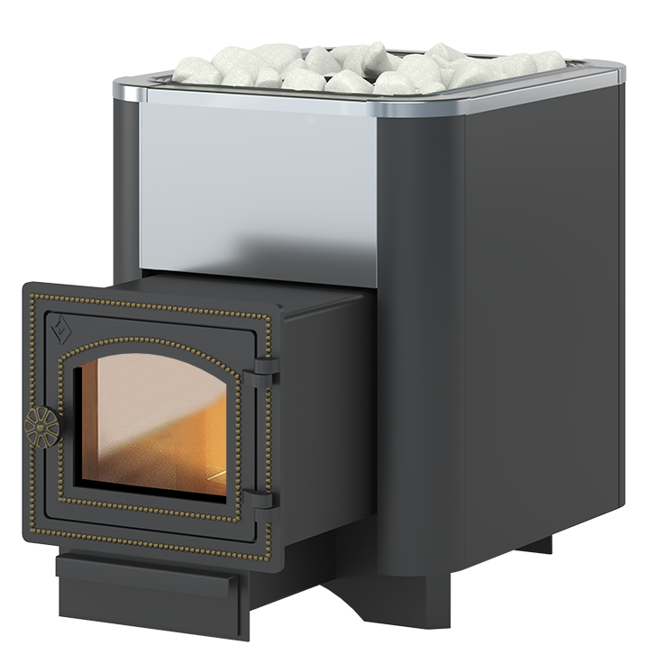 Печь для бани Везувий Сенсация 12 антрацит (ДТ-3С) - 0min