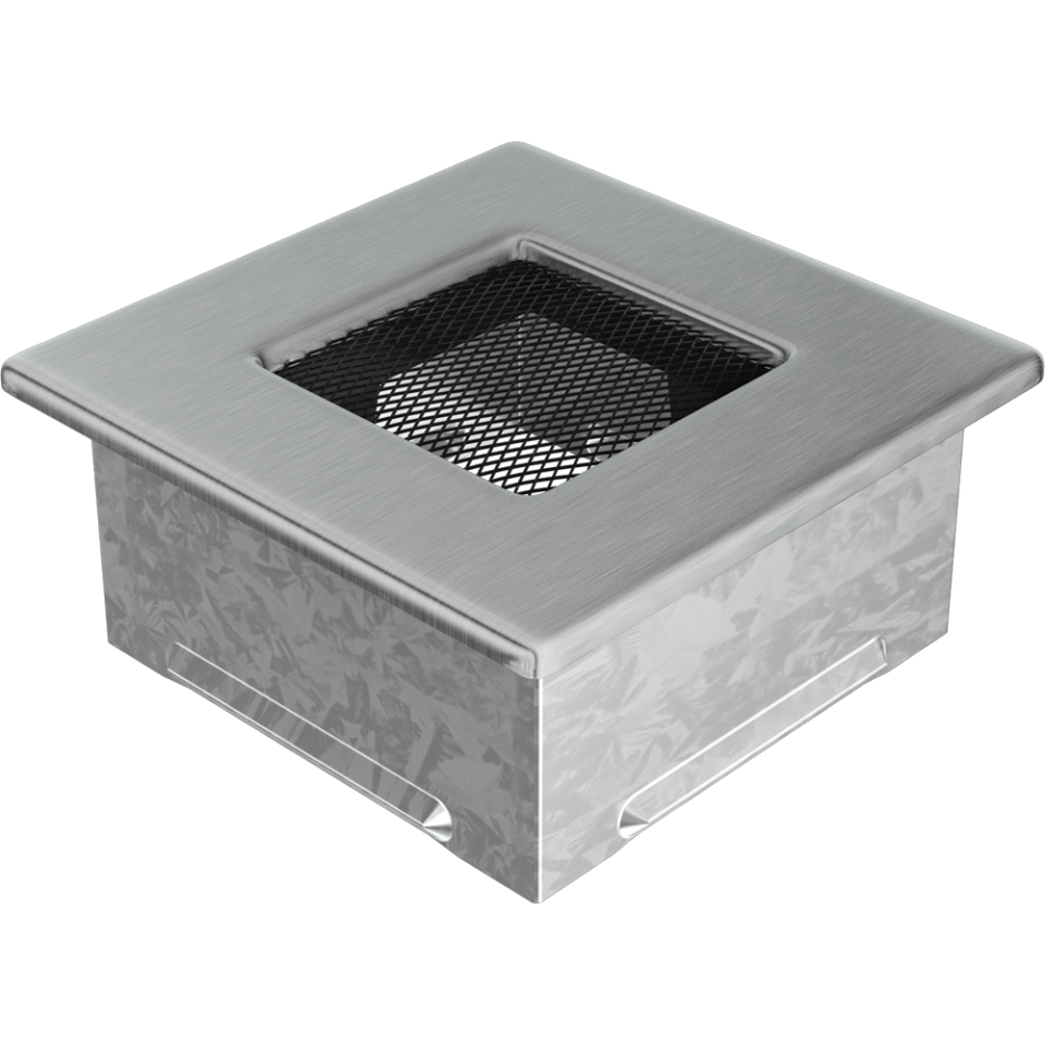 Решетка вентиляционная Стальная шлифованная 11x11 - 2min