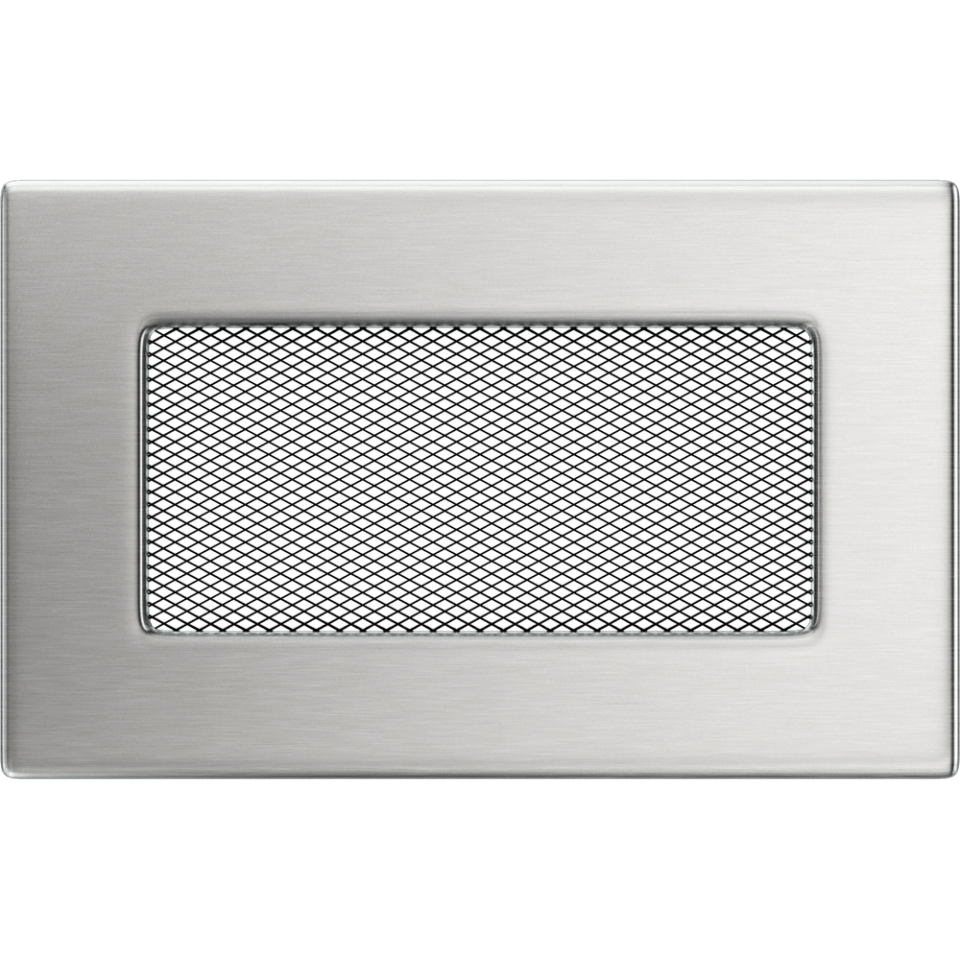 Решетка вентиляционная Стальная шлифованная 11x17 - 0min