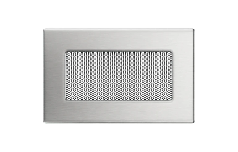 Решетка вентиляционная Стальная шлифованная 11x17