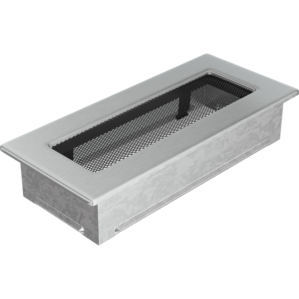 Решетка вентиляционная Стальная шлифованная 11x24 - 3min
