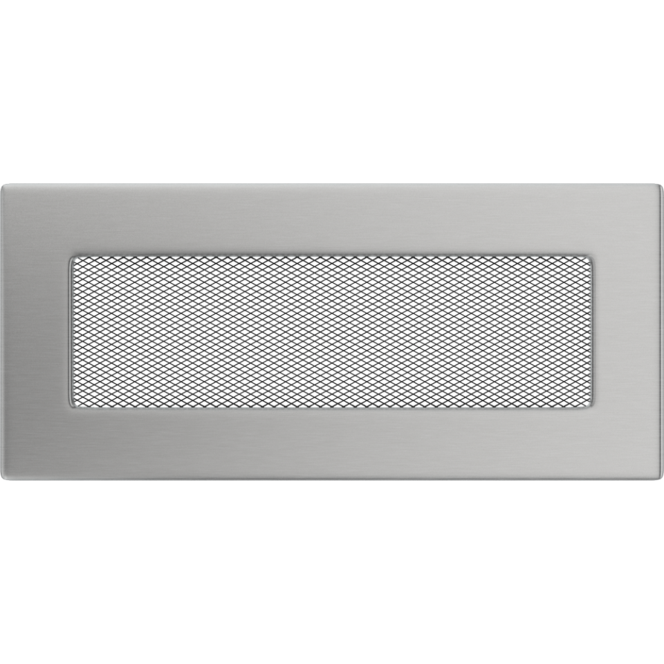 Решетка вентиляционная Стальная шлифованная 11x24 - 0min
