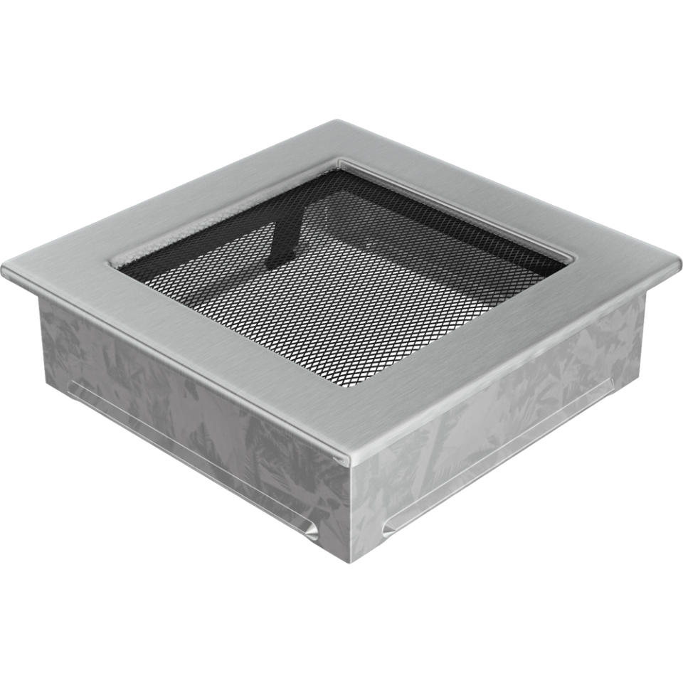 Решетка вентиляционная Стальная шлифованная 17x17 - 1min