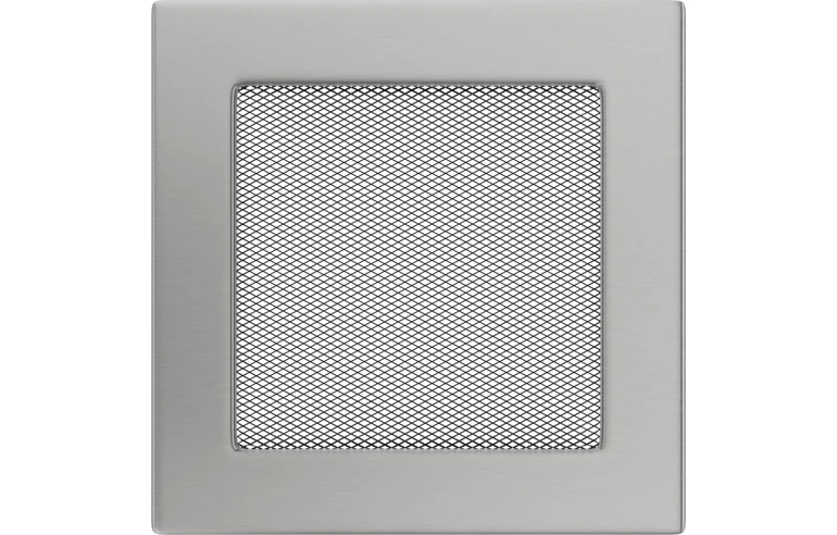 Решетка вентиляционная Стальная шлифованная 17x17