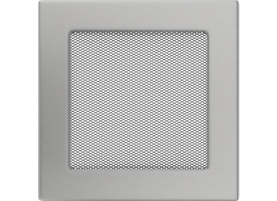Решетка вентиляционная Стальная шлифованная 17x17