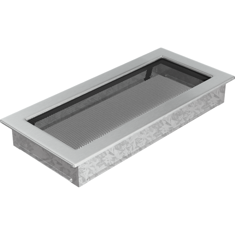 Решетка вентиляционная Стальная шлифованная 17x37 - 3min