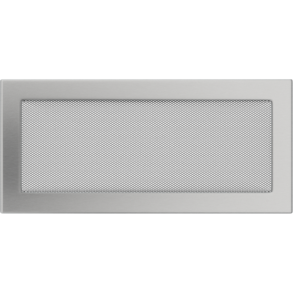 Решетка вентиляционная Стальная шлифованная 17x37 - 0min