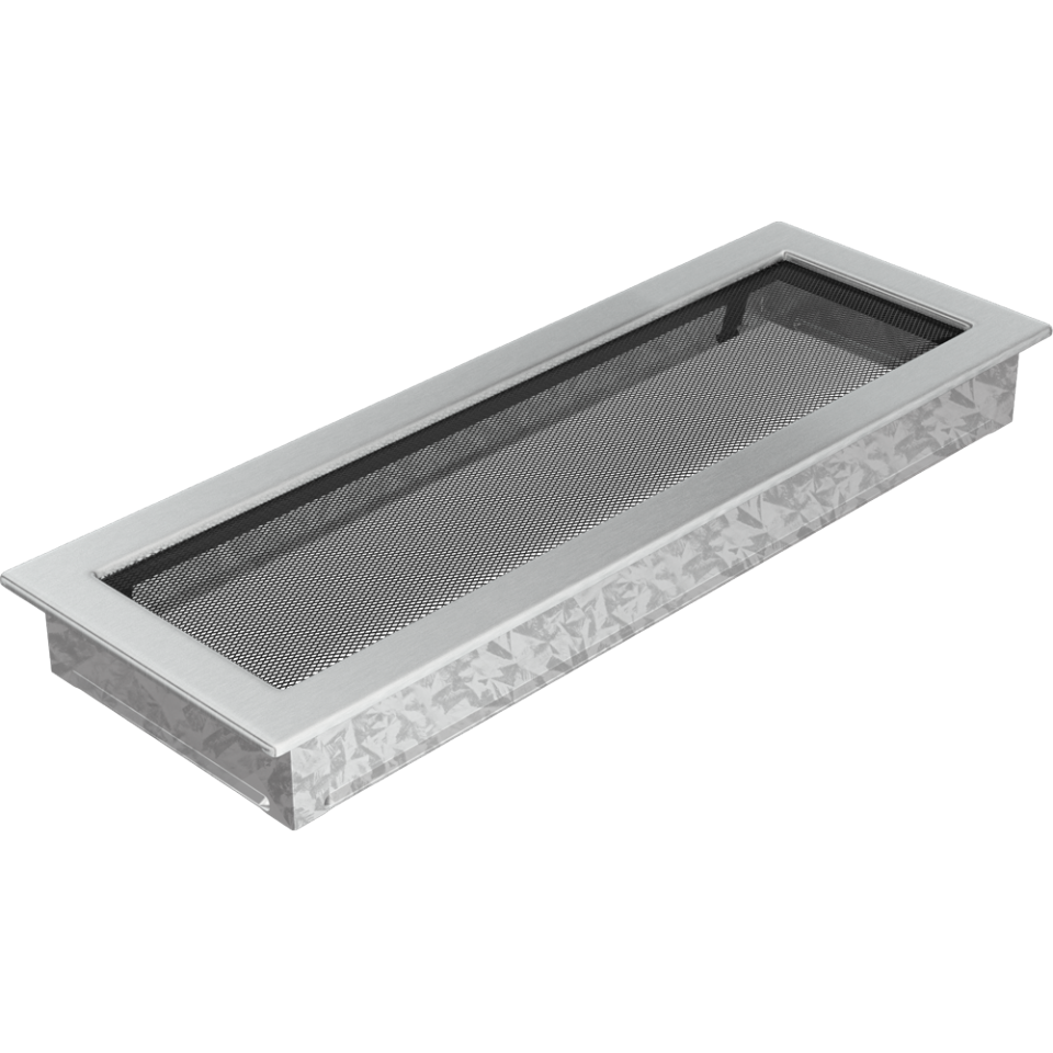 Решетка вентиляционная Стальная шлифованная 17x49 - 1min