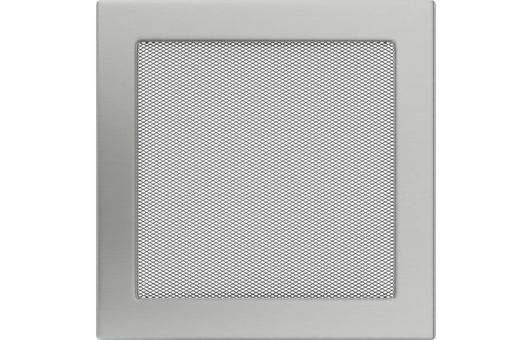 Решетка вентиляционная Стальная шлифованная 22x22