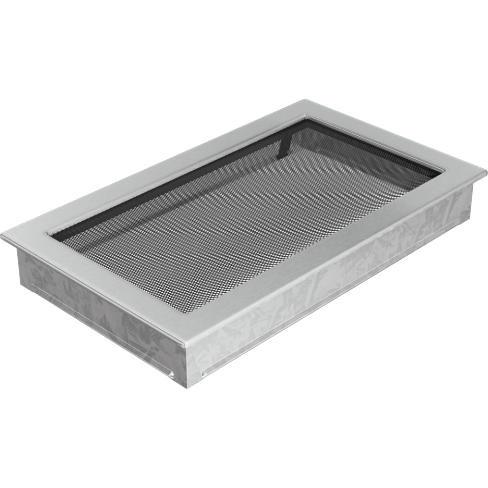 Решетка вентиляционная Стальная шлифованная 22x37 - 1min