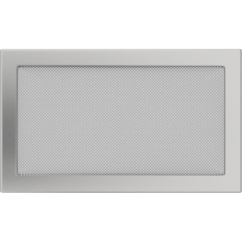 Решетка вентиляционная Стальная шлифованная 22x37 - 0min