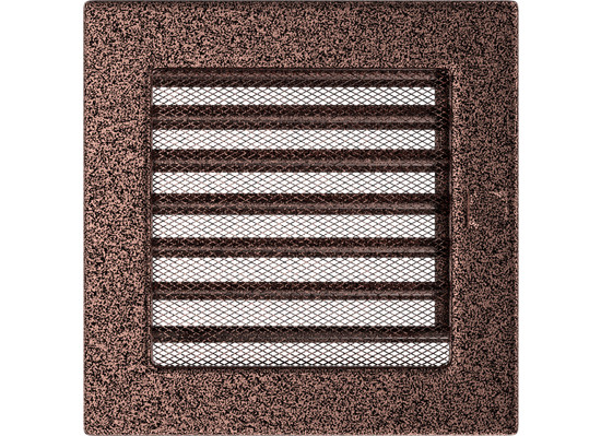 Решетка вентиляционная Медная 17x17 с жалюзи