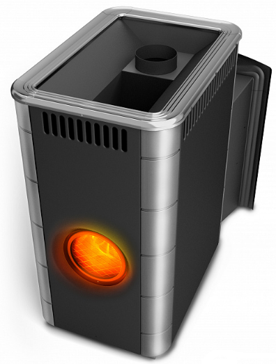 Печь для бани Термофор Аврора Inox Витра Иллюминатор антрацит НВ - 0min