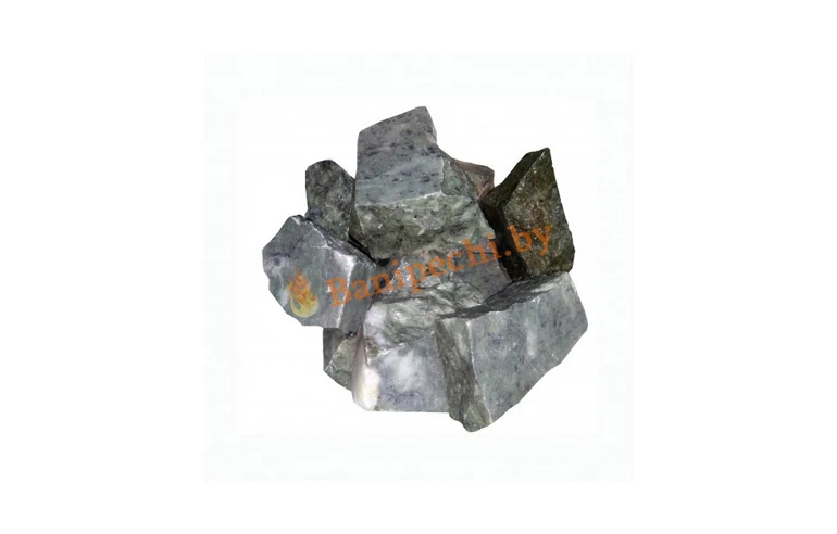 Камни для бани Серпентинит Змеевик Колотый, мелкая фракция, 10 кг