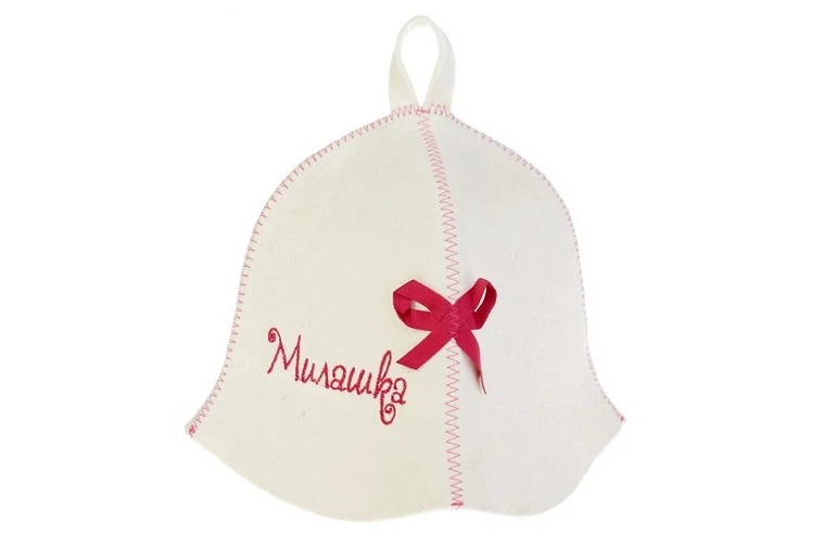 Шапка с вышивкой Милашка (войлок)