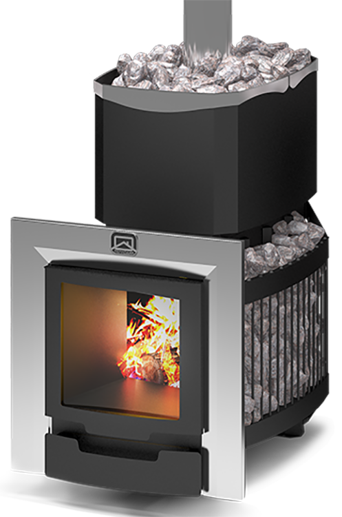 Печь для бани Теплодар Русь-сетка 18 Л Панорама - 0min