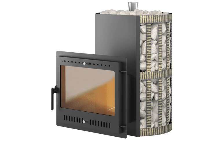 Печь для бани Везувий Скиф парогенератор ковка Панорама &laquo;М&raquo;