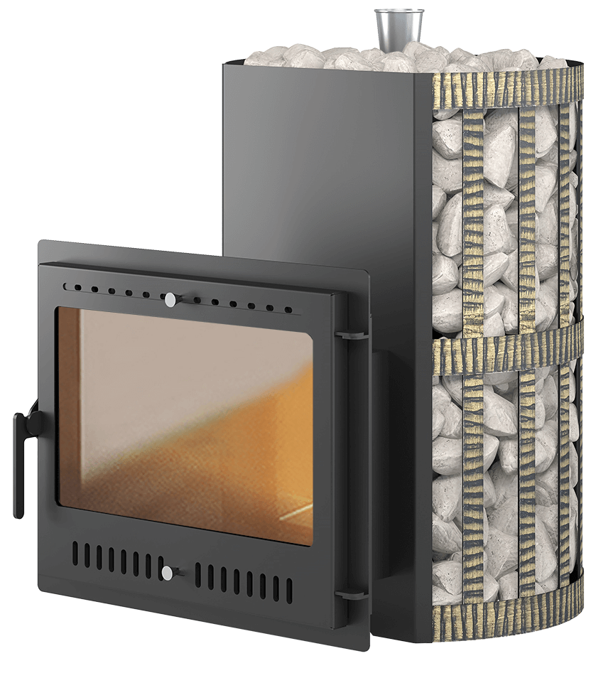 Печь для бани Везувий Скиф парогенератор ковка Панорама «М» - 0min