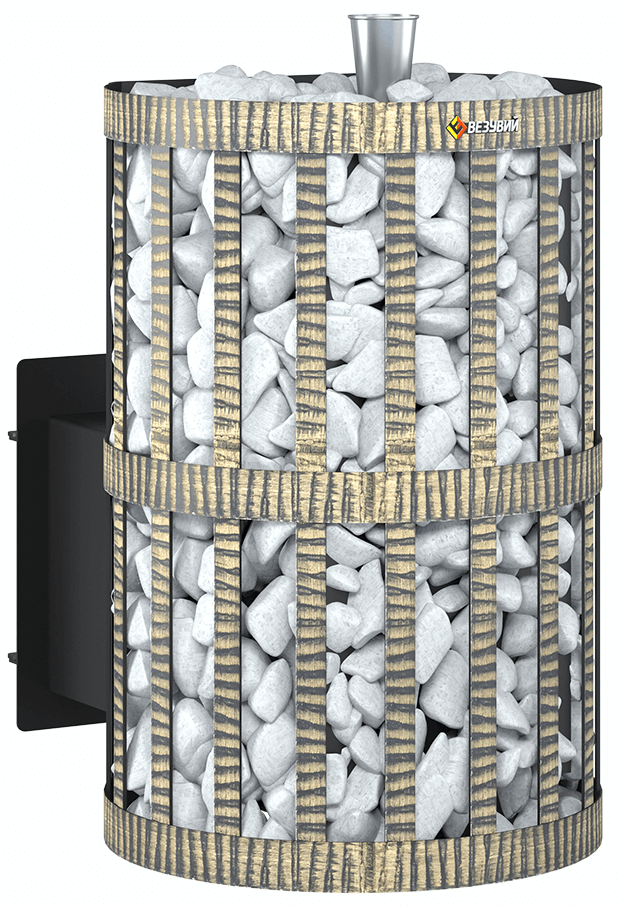 Печь для бани Везувий Скиф парогенератор ковка (210) «М» - 4min