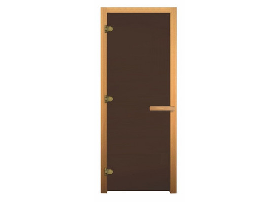Дверь для бани Везувий  бронза матовая 8 мм 1700х700