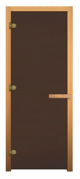 Дверь для бани Везувий  бронза матовая 8 мм 1900х700 - 0