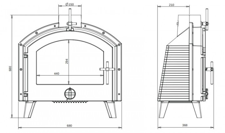 Печь-камин Invicta STIMO - 2