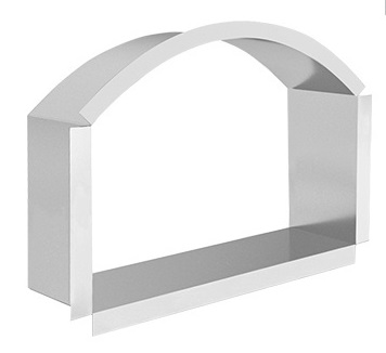Тоннель (короб) для крепления топочной дверцы 337х405 мм - 0