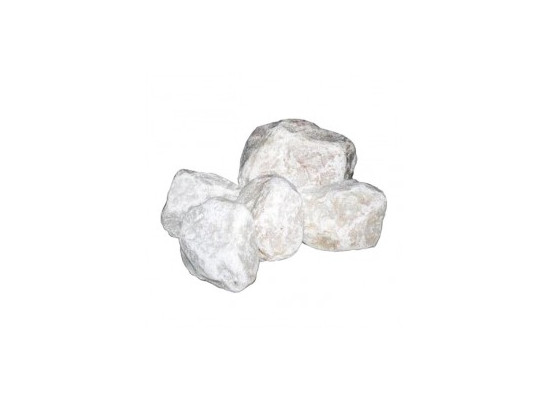 Камни для бани Белый кварц, обвалованный мелкий, 10 кг